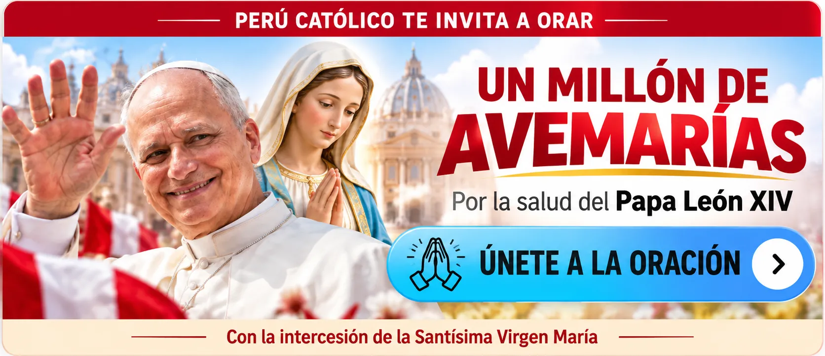 Un millón de Avemarías por el Papa León XIV