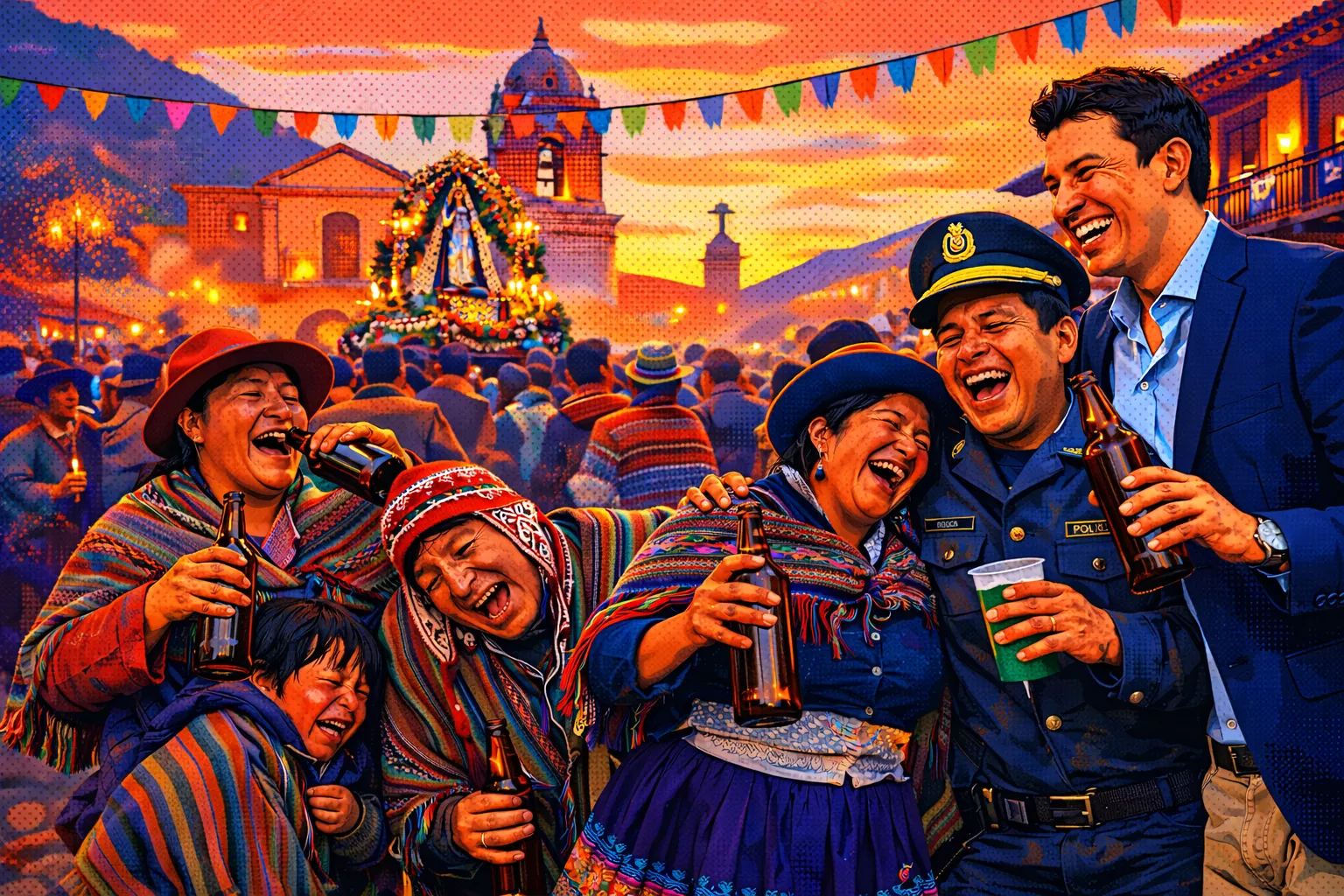 Entre procesiones, Fiestas patronales, Santos y borracheras, por