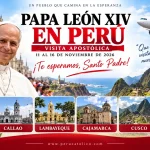 cronograma oficial papa leon en peru