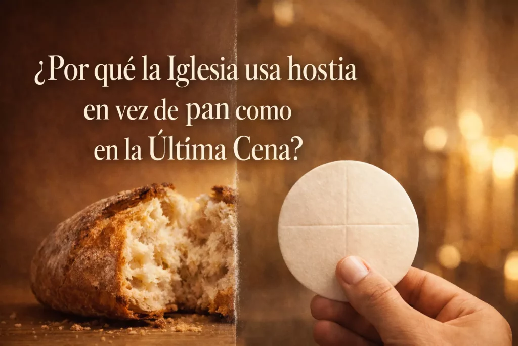 por que la iglesia usa hostias en vez de pan